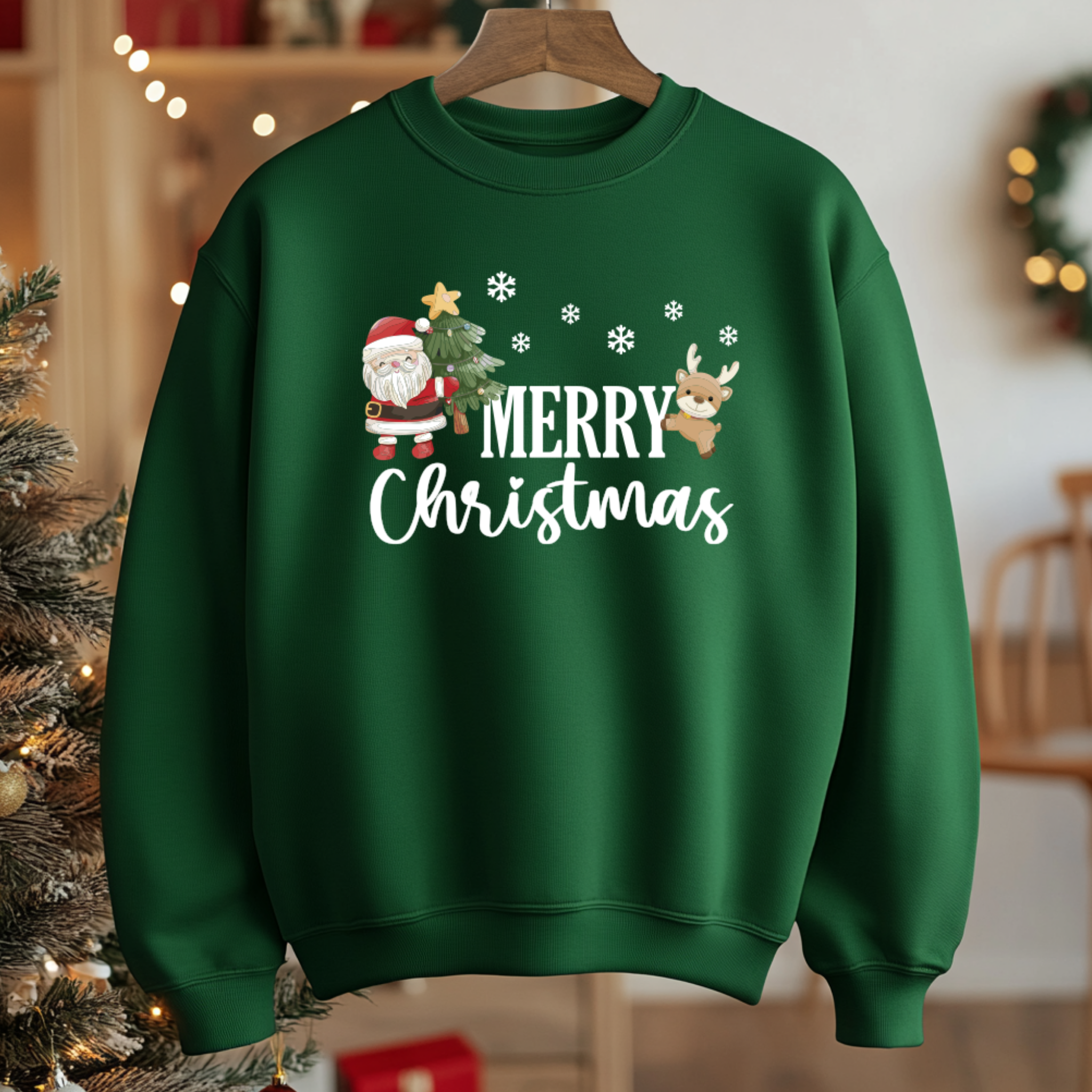 Camisola Merry Christmas Sweatshirt Natal 290g