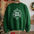 Camisola "Merry Christmas" | Sweatshirt Premium 290g | Coleção Natal