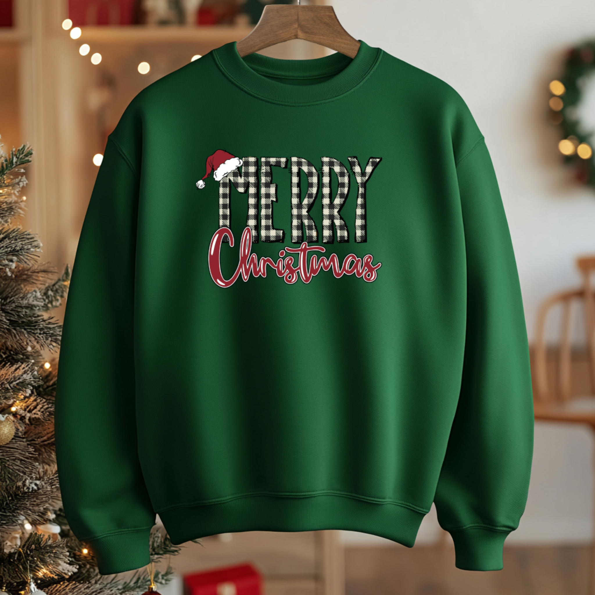 Camisola "Merry Christmas" | Camisola Premium 290g | Coleção Natal