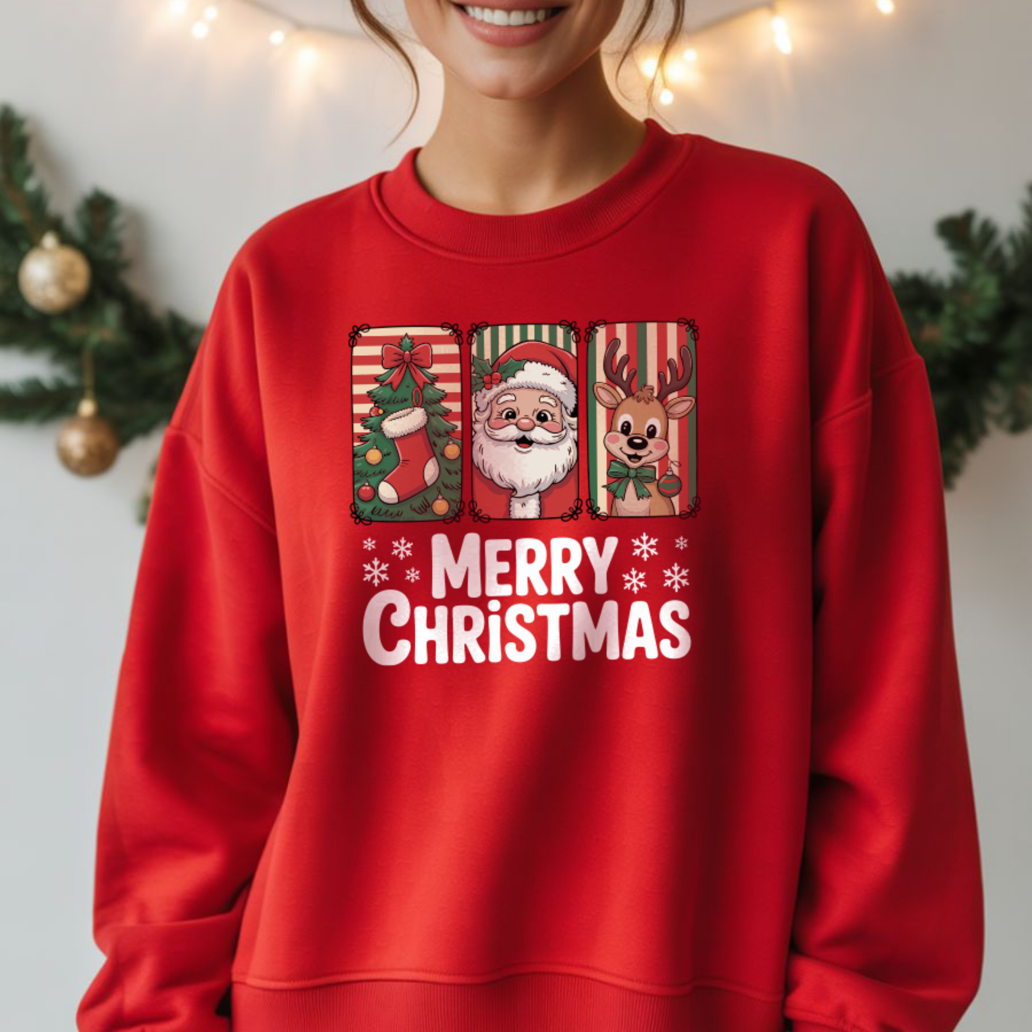 Camisola Merry Christmas Sweatshirt 290g | Coleção Natal