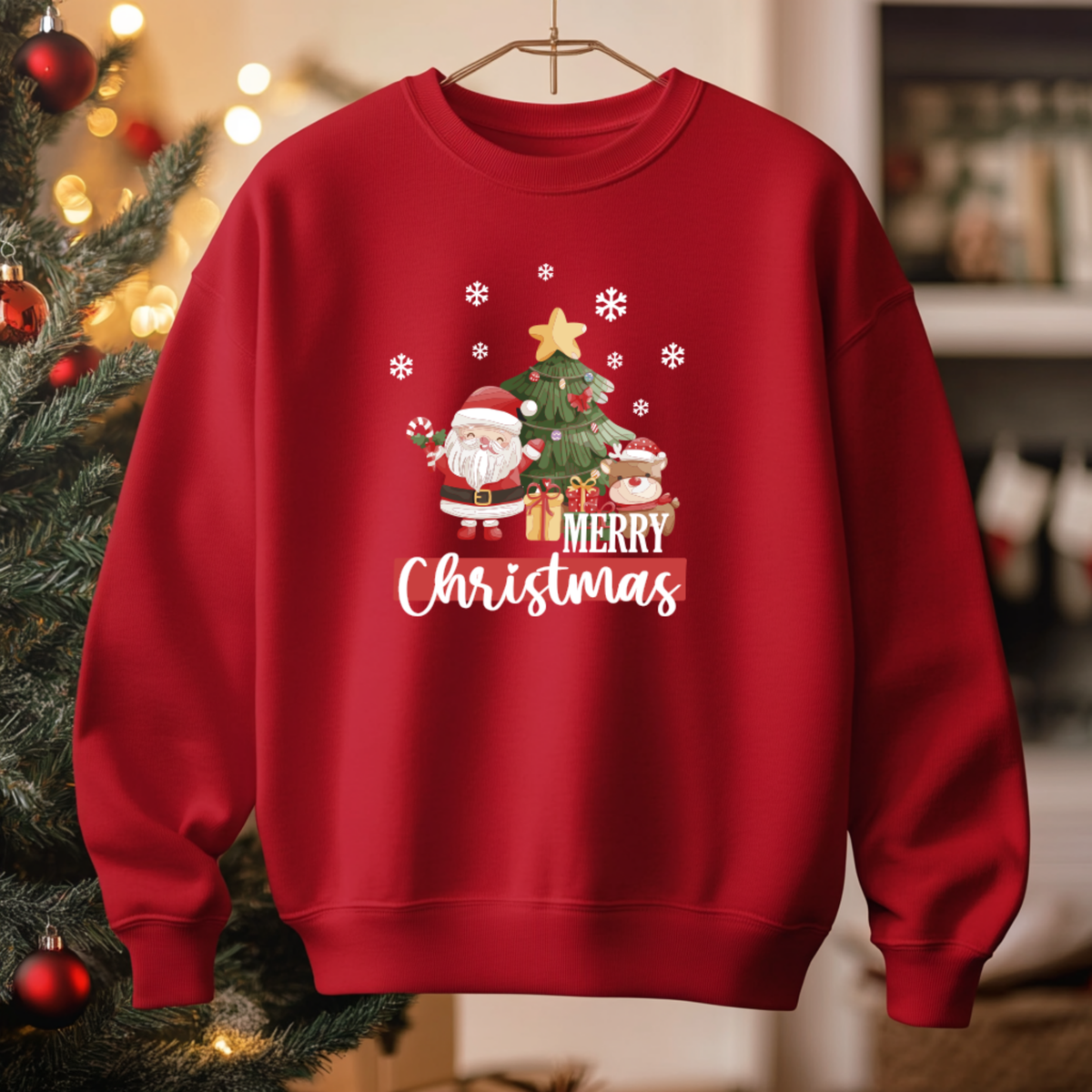 Camisola "Merry Christmas"|  Coleção Natal - Sweatshirt Premium