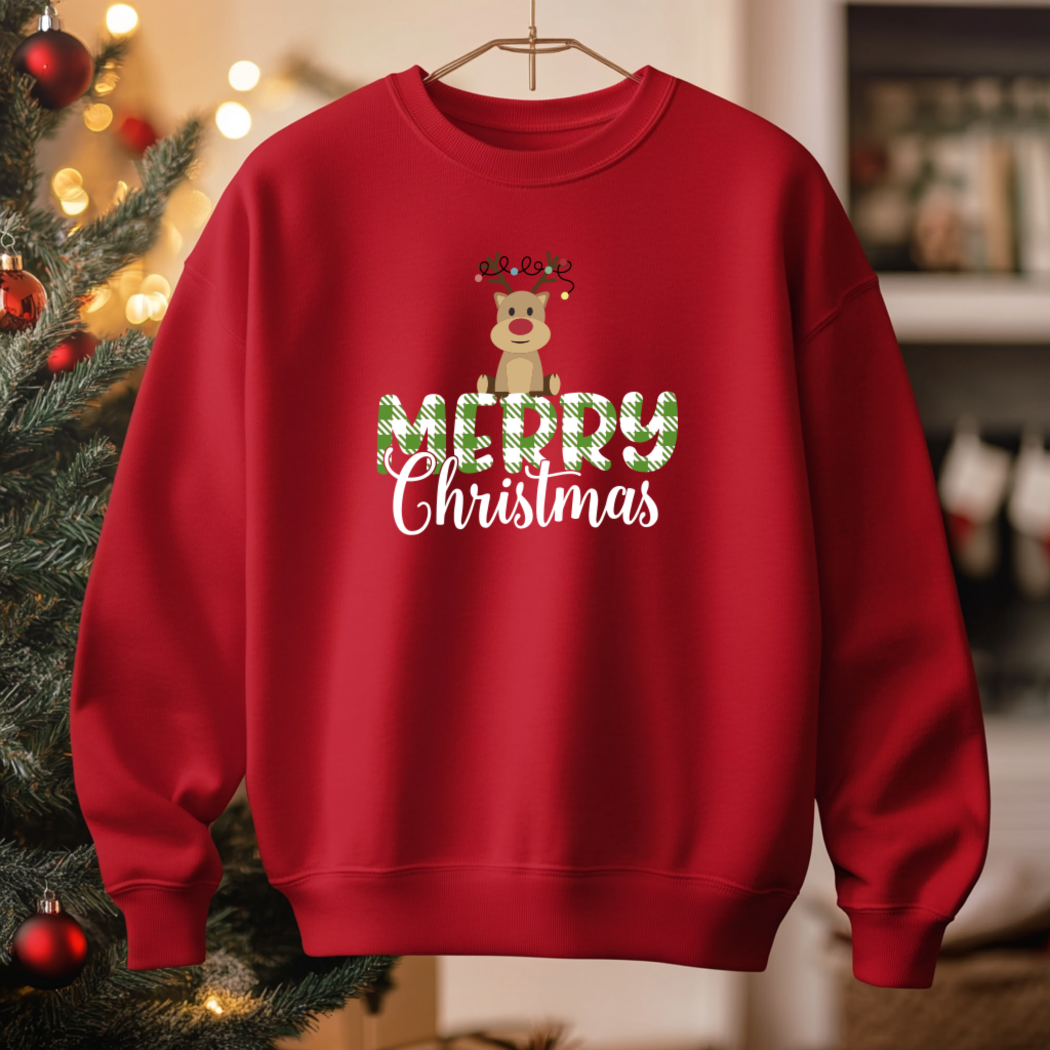 Sweatshirt Camisola "Merry Christmas" | Sweatshirt 290g | Coleção Natal