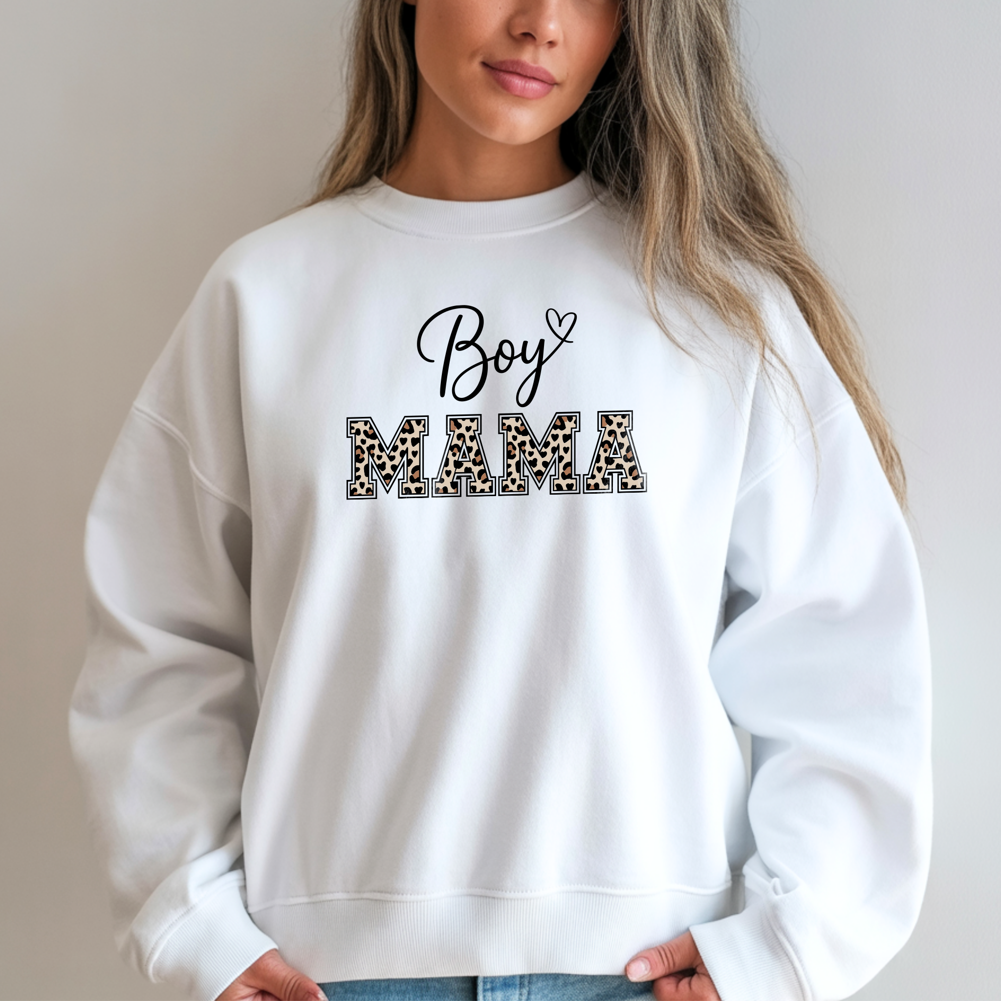 Camisola Sweatshirt Dia da Mãe "MAMA" O Abraço Mais Quente e Macio