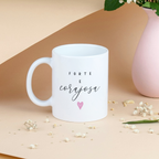 Caneca "Forte e Corajosa" | Dia da Mulher