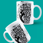 Caneca "Seja forte e corajoso!" | Presente de Fé