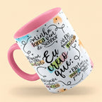 Caneca "Eu creio que: Minha força vem do Senhor"  | Presente de Fé