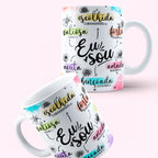 Caneca "Eu sou: abençoada"  | Presente de Fé