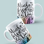 Caneca "Minha força vem do céu" | Presente de Fé
