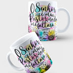 Caneca "O Senhor é meu Pastor, nada me faltará" Salmos 23:1 | Presente de Fé