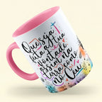 Caneca "Que seja feita a tua vontade assim na terra como no céu" | Presente de Fé