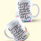 Caneca "Que seja feita a tua vontade assim na terra como no céu" | Presente de Fé