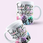 Caneca "Tudo posso naquele que me fortalece" Filipenses 4:13  | Presente de Fé