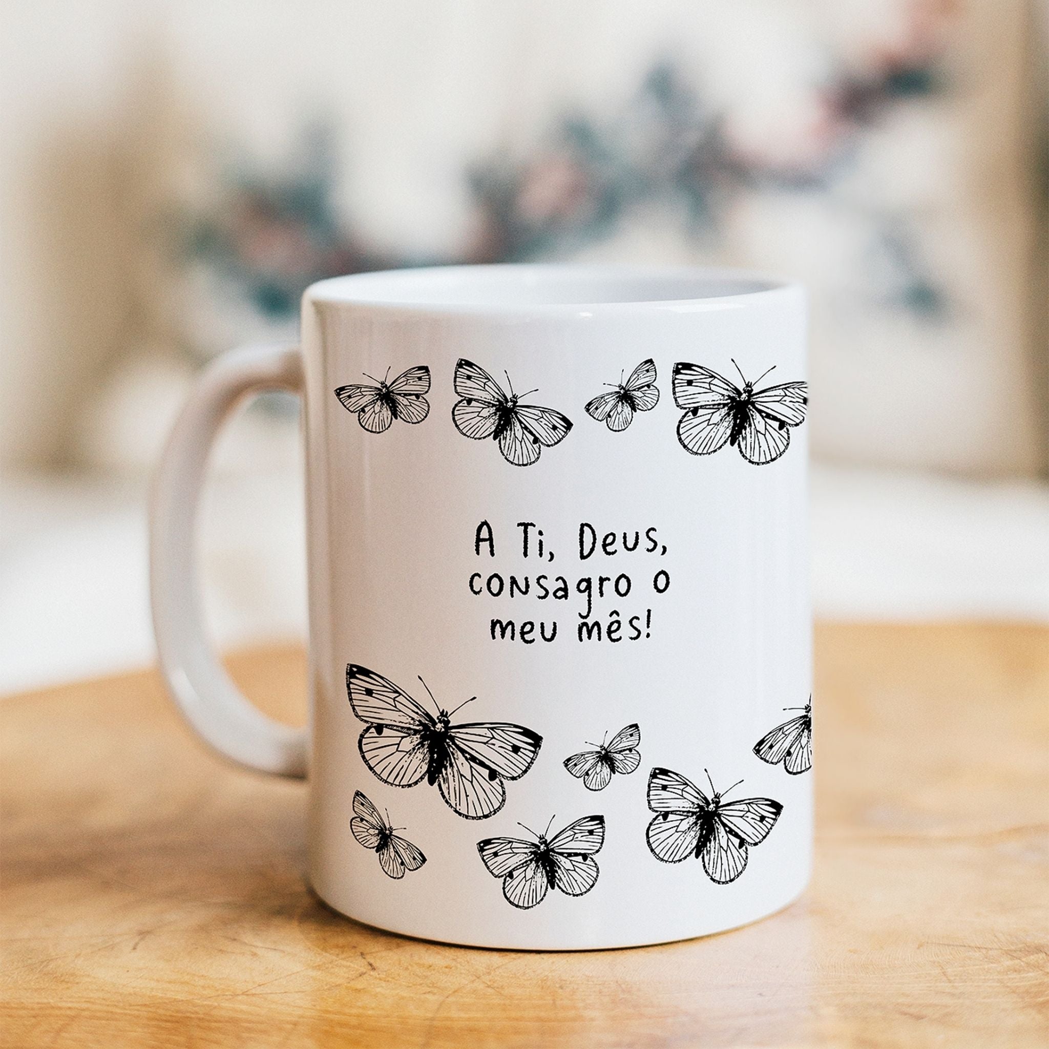Caneca "A ti, Deus, consagro o meu mês!" | Presente de Fé