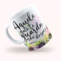 Caneca "Aquele que te guarda não dorme" Salmos 121:3 | Presente de Fé