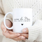 Caneca Dia da Mãe - "Amor de Mãe Doce, Forte e Infinito" | Edição Dia da Mãe