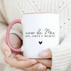 Caneca Dia da Mãe - "Amor de Mãe Doce, Forte e Infinito" | Edição Dia da Mãe