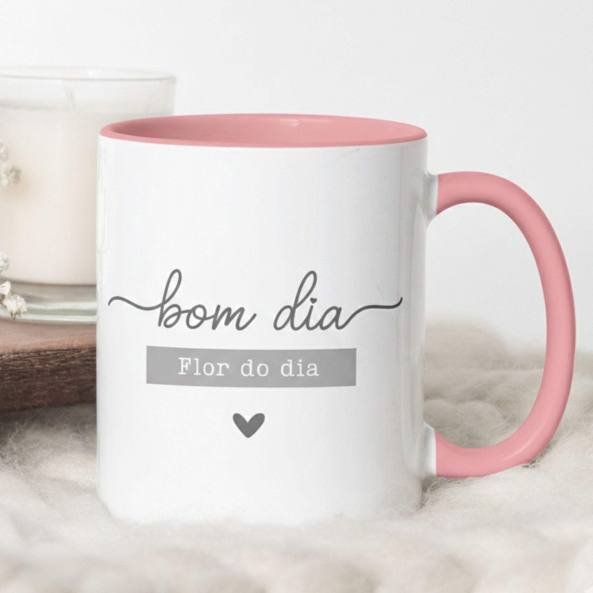 Caneca Dia da Mãe - "Bom dia Flor do dia" | Edição Dia da Mãe
