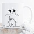 Caneca Dia da Mãe - "Mãe é casa de sentimentos bons"
