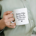 Caneca Dia da Mãe - "Minha filha favorita me deu essa caneca" | Edição Dia da Mãe