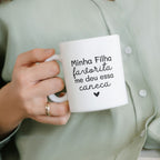 Caneca Dia da Mãe - "Minha filha favorita me deu essa caneca" | Edição Dia da Mãe