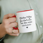 Caneca Dia da Mãe - "Minha filha favorita me deu essa caneca" | Edição Dia da Mãe