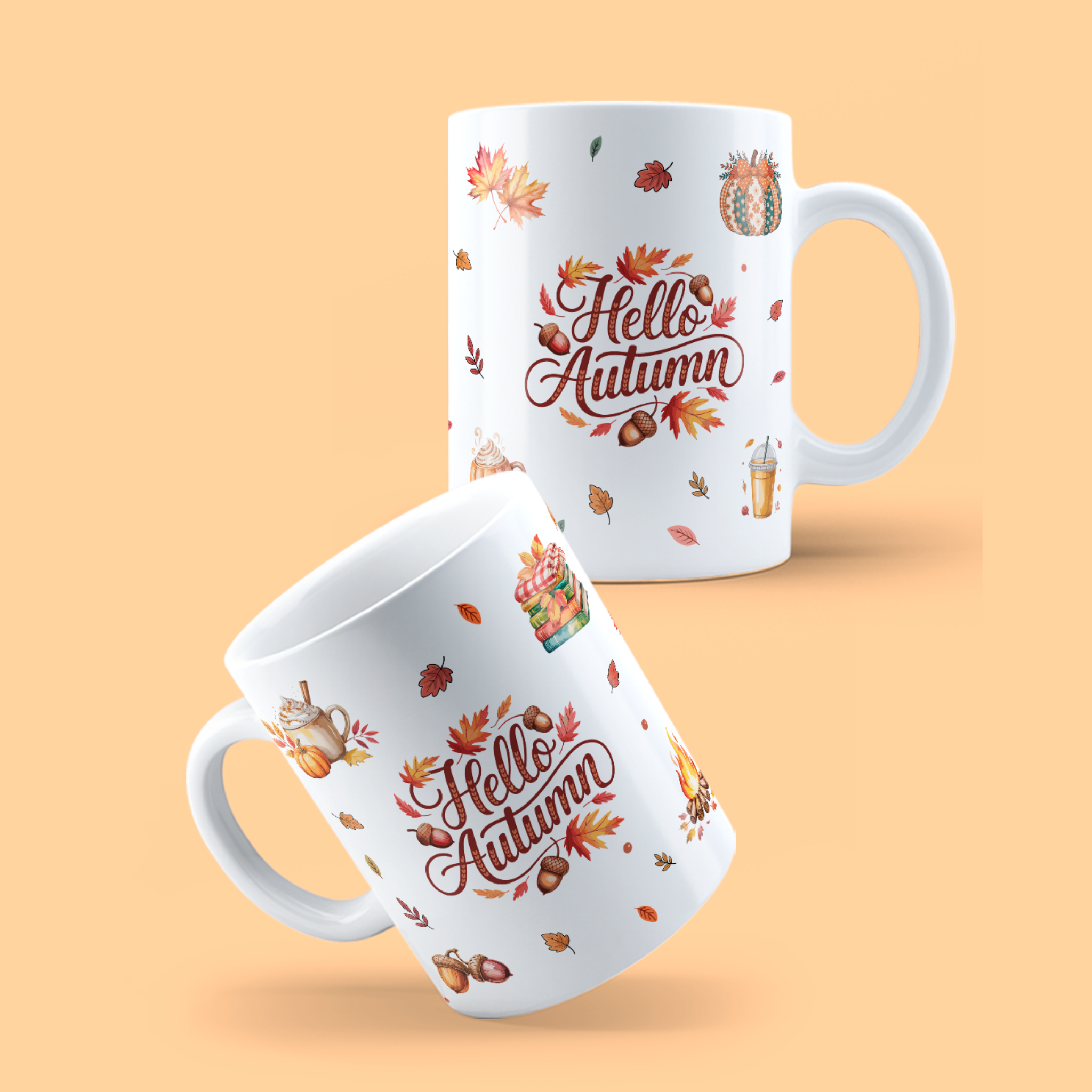 Caneca Hello Autumn  | JM Collection | Coleção Outono e Halloween