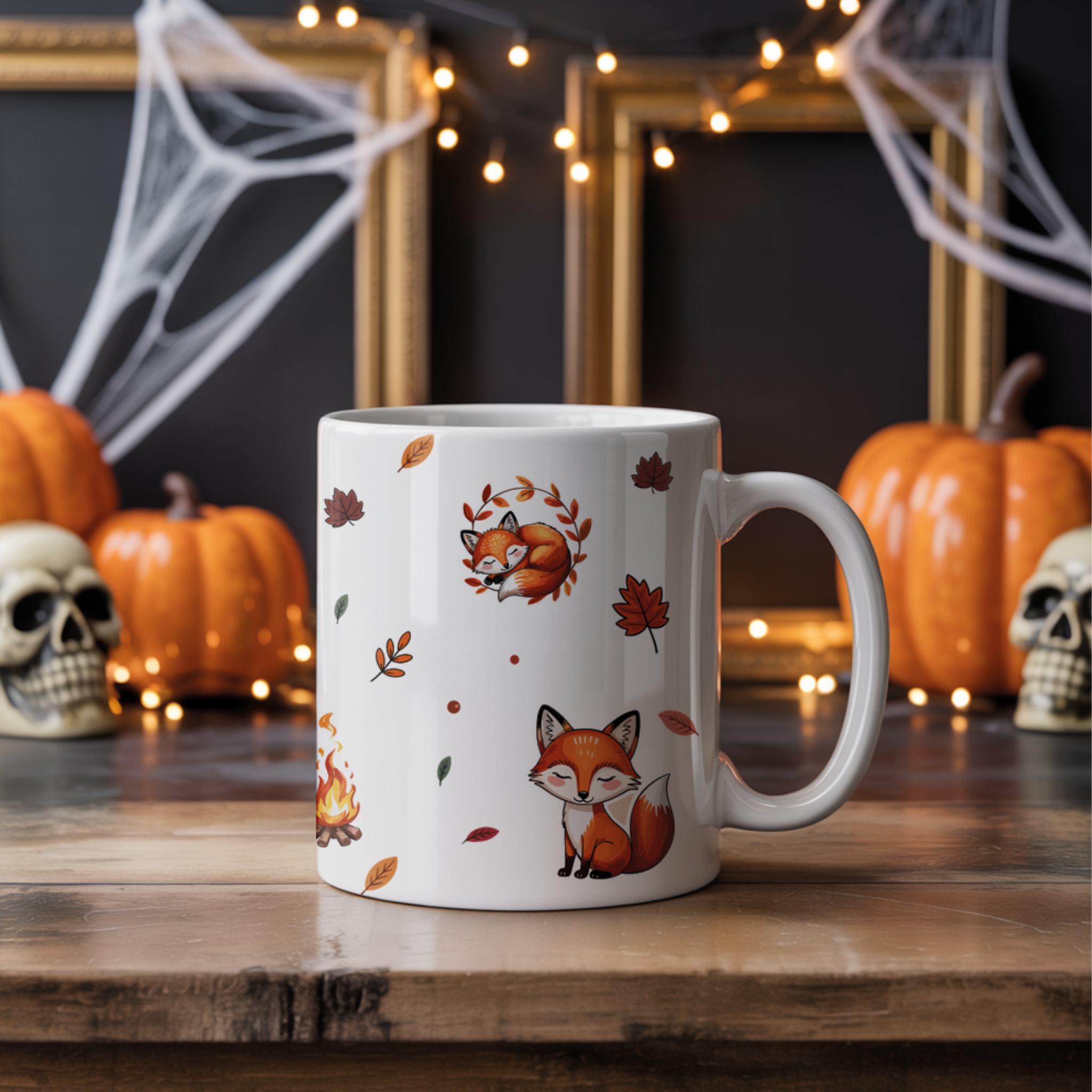 Caneca Fall Vibes Autumn | JM Collection | Coleção Outono e Halloween