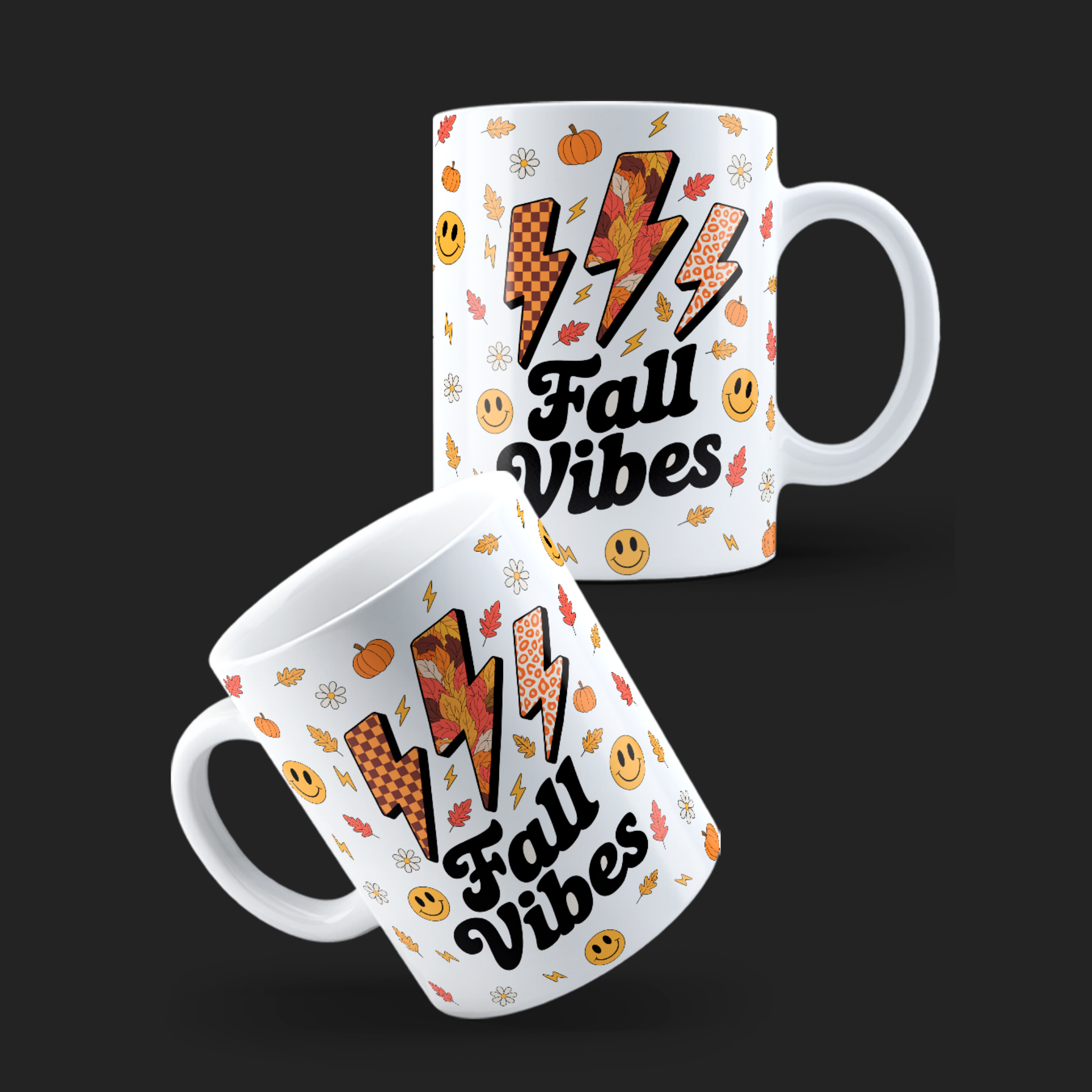 Caneca Fall Vibes | JM Collection | Coleção Outono e Halloween