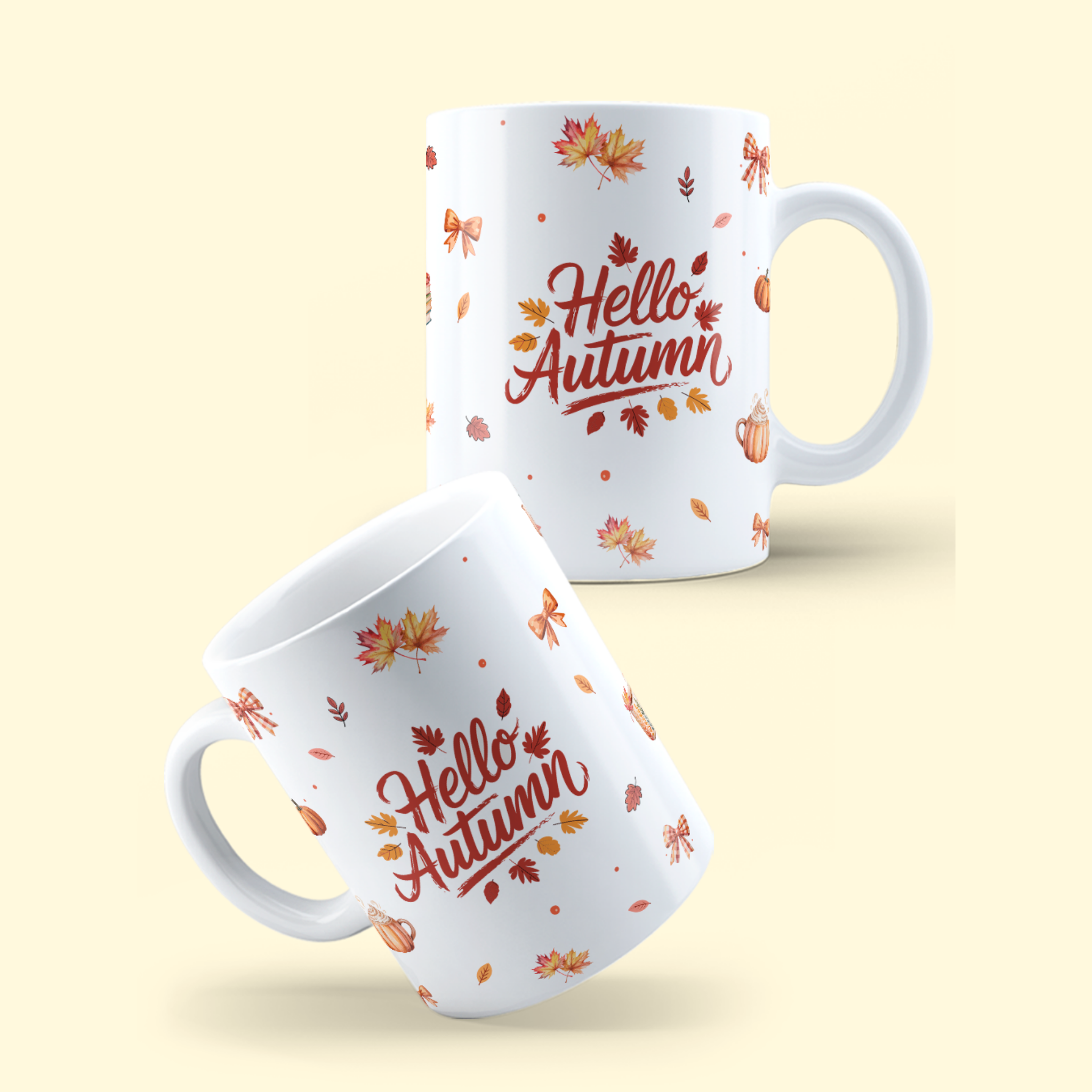 Caneca Hello Autumn - Halloween | JM Collection | Coleção Outono e Halloween