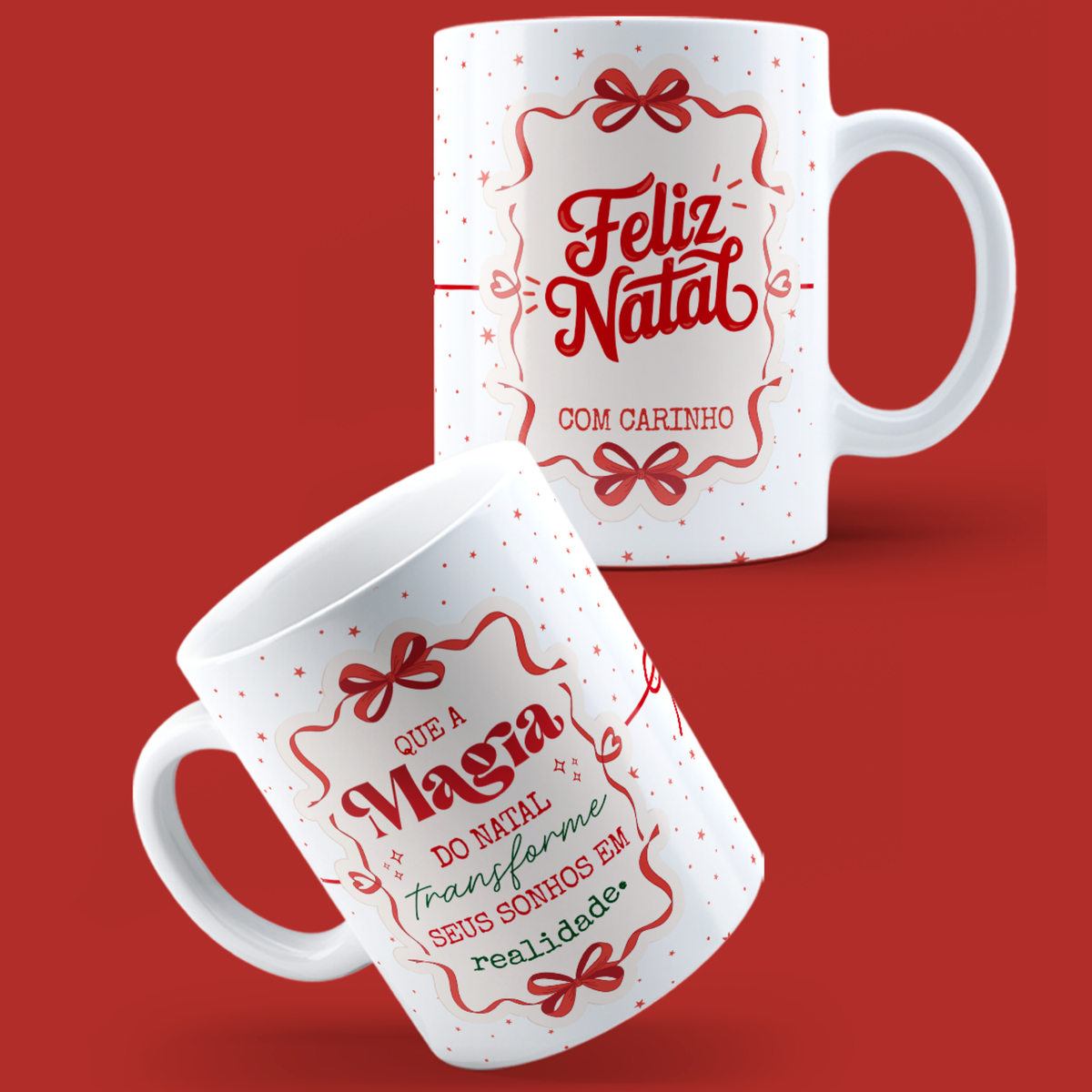 Caneca "Feliz Natal" | JM Collection - Coleção Natal