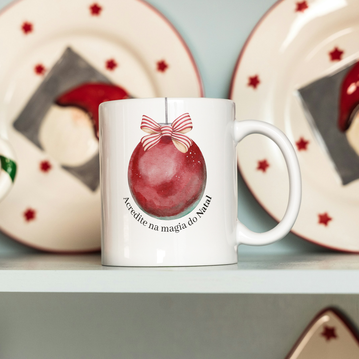 Caneca Natal "Acredite na Magia do Natal" - Coleção Christmas