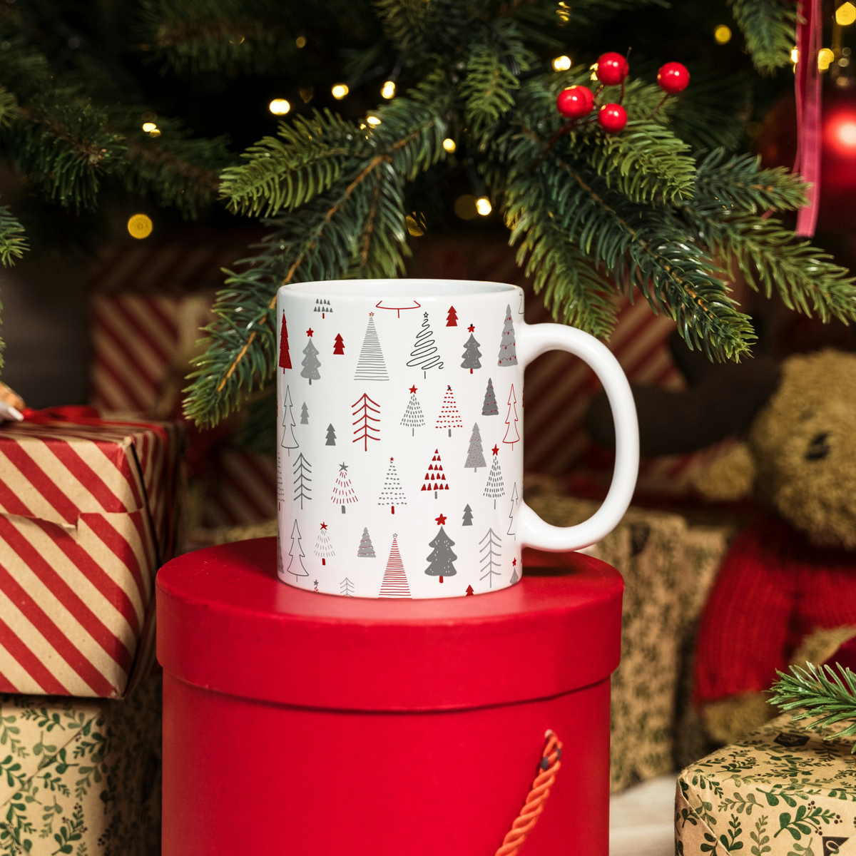 Caneca Árvores de Natal - Coleção Natal Christmas