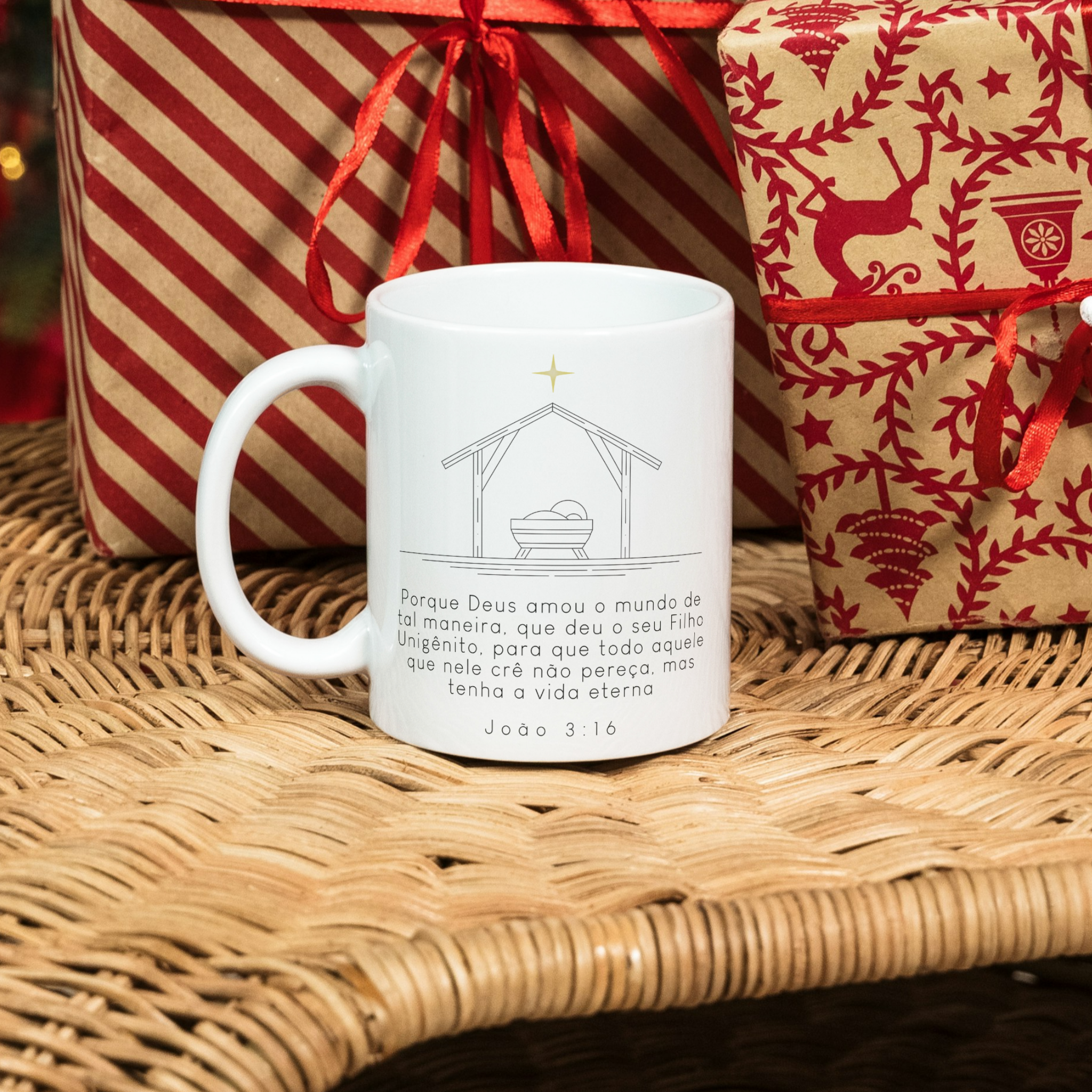 Caneca Natal - Coleção Christmas - João 3:16
