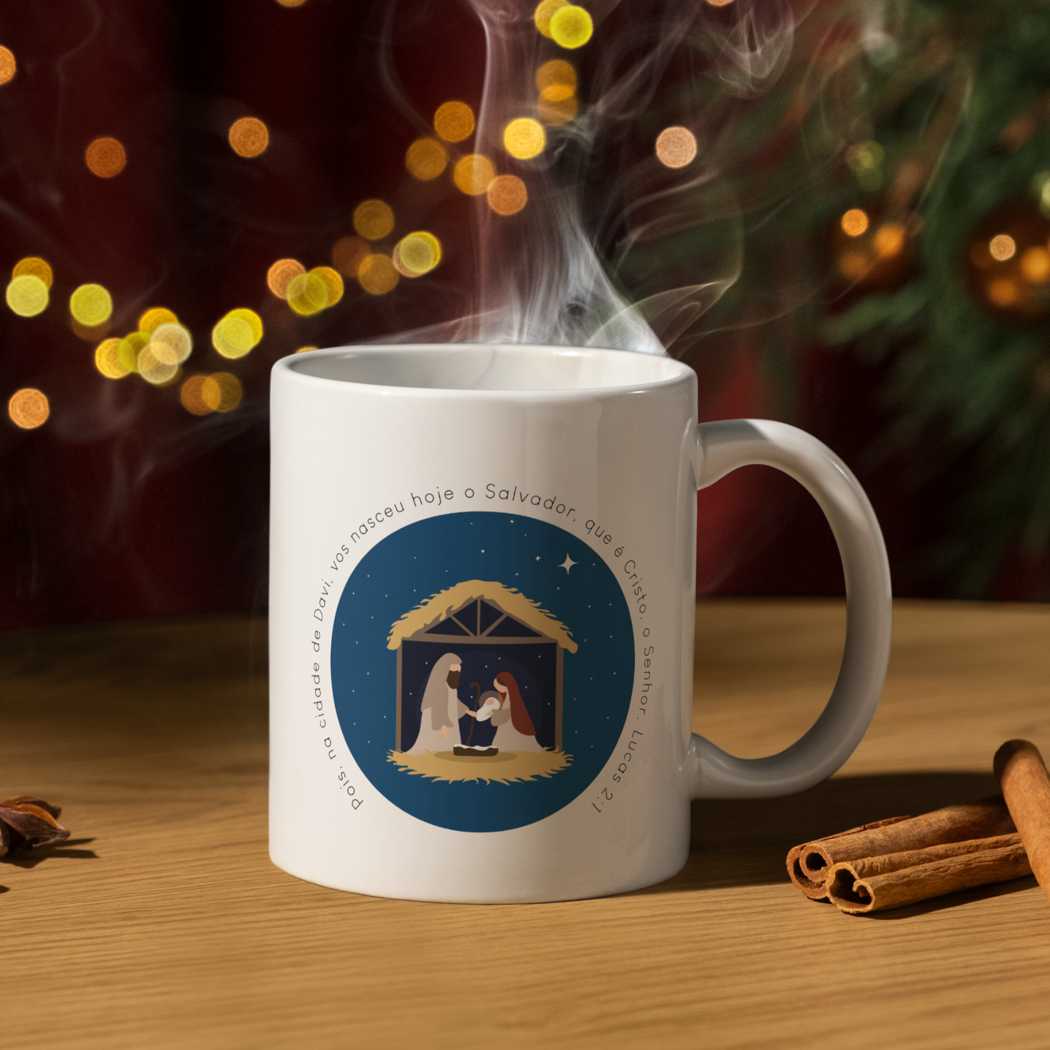 Caneca Natal - Coleção Christmas - Lucas 2:1
