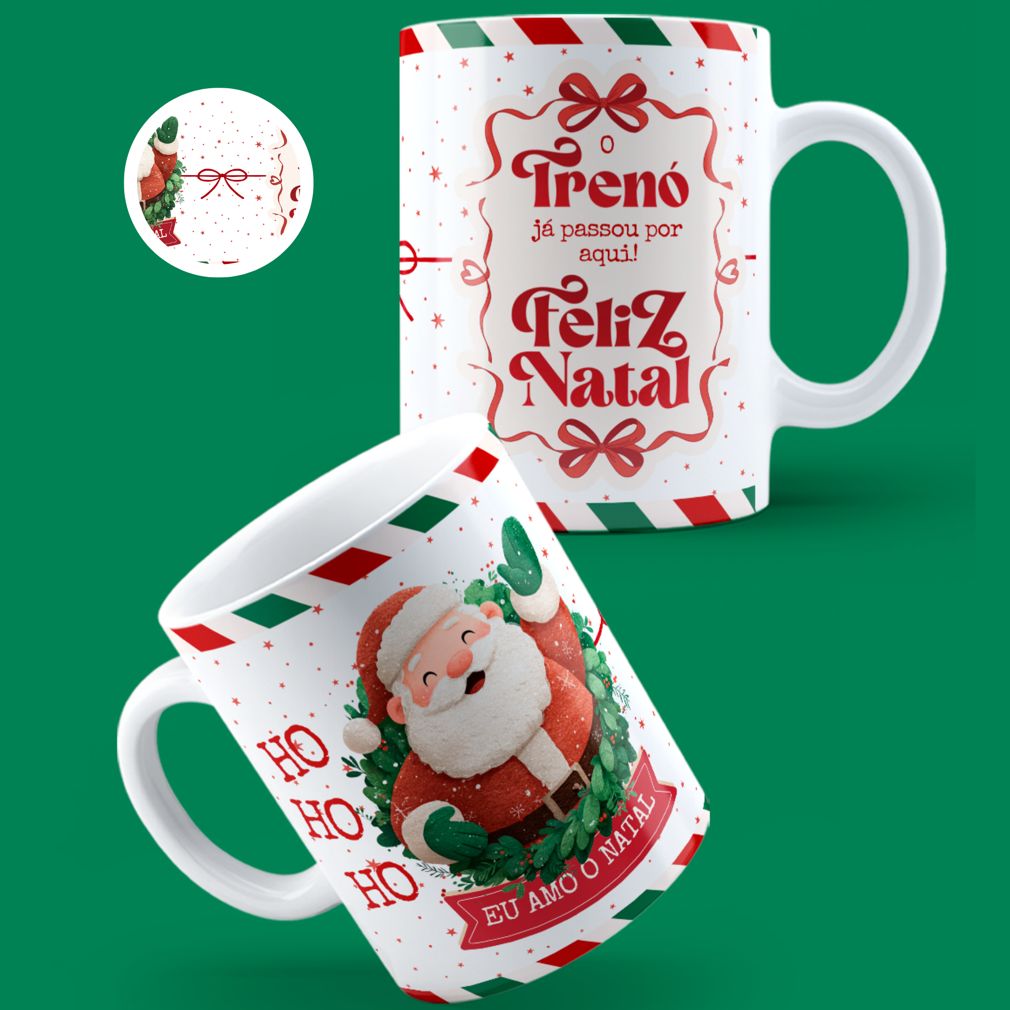 Caneca "Eu Amo o Natal" | Coleção Natal