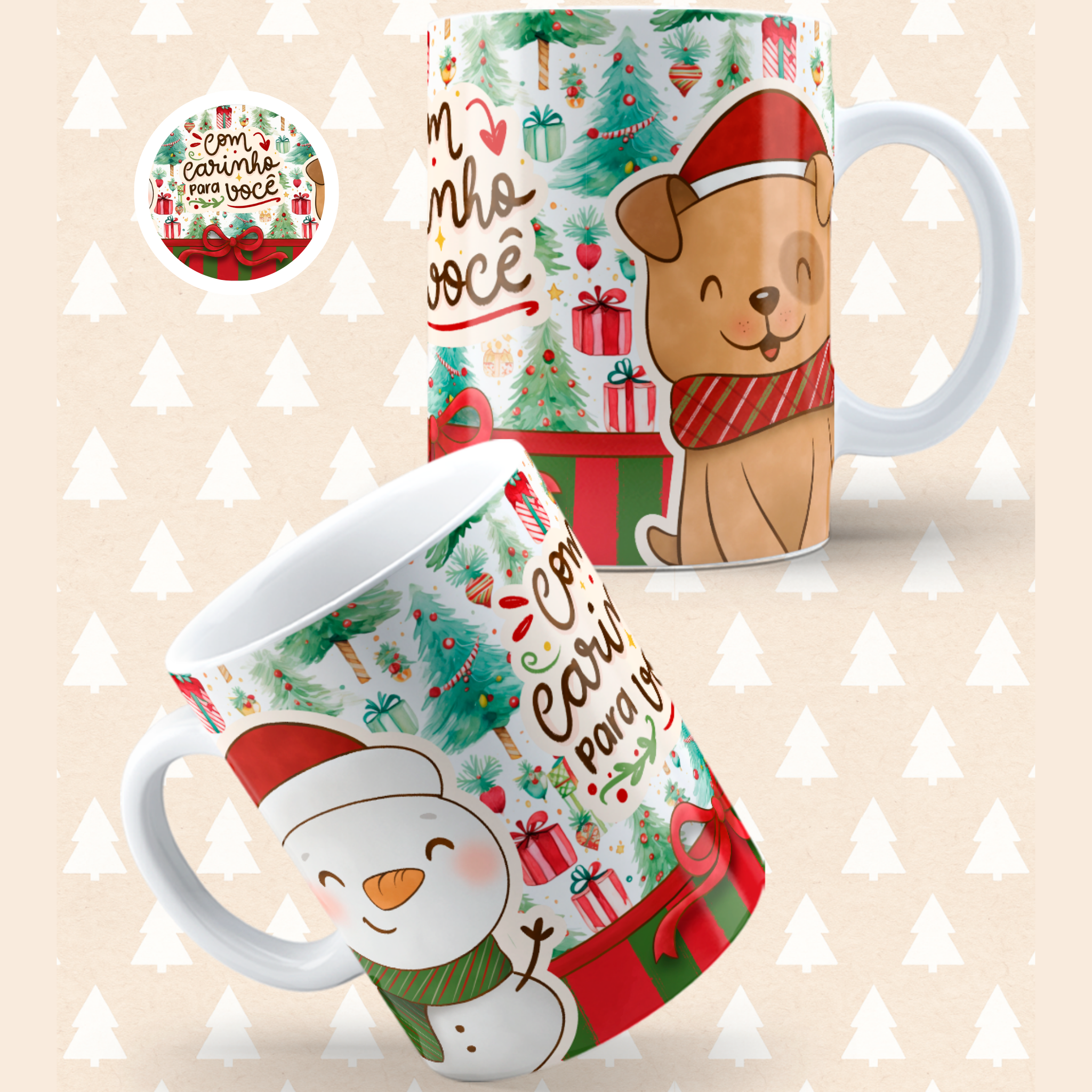 Caneca Christmas Natal Dog | Coleção Natal