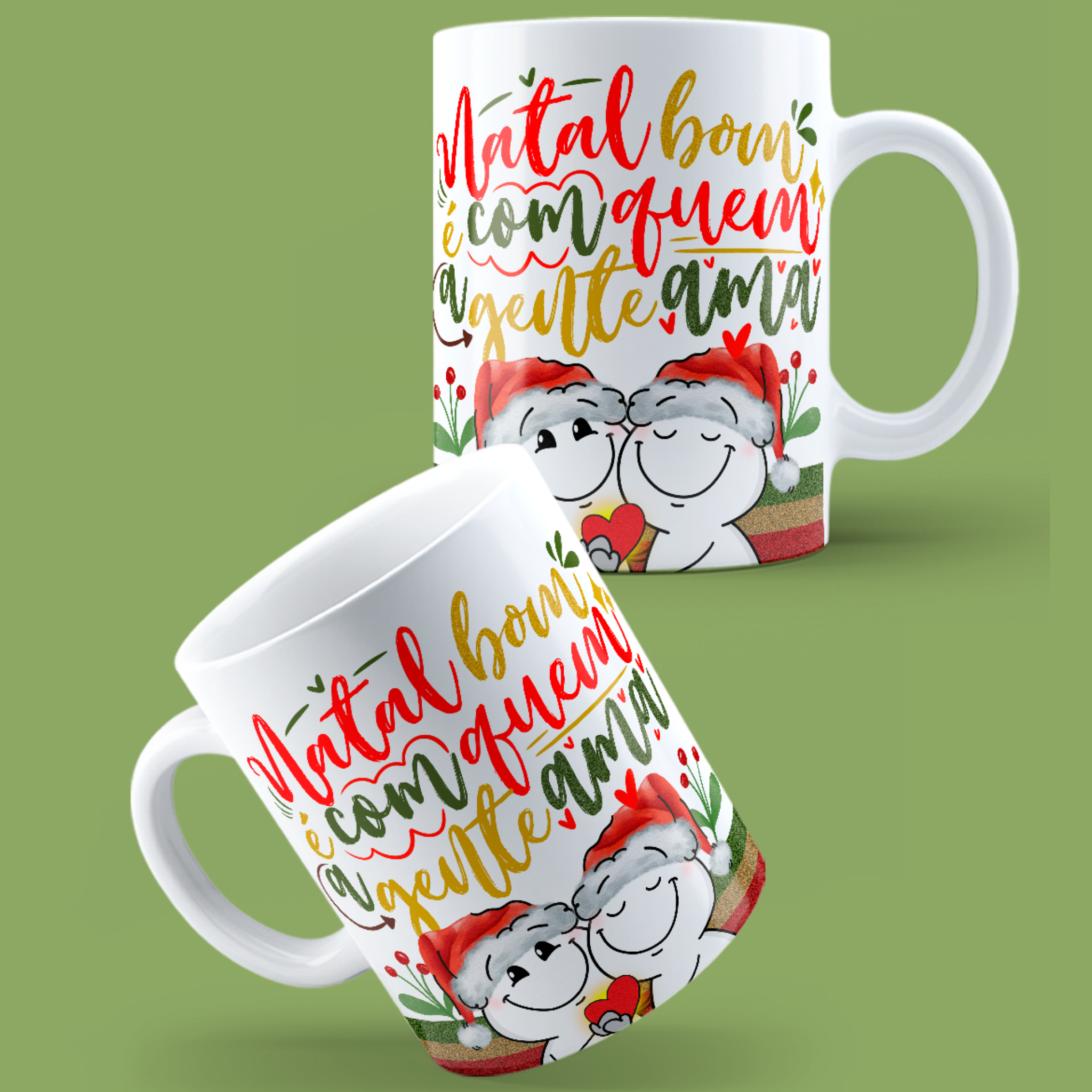 Caneca "Natal bom" | Coleção Natal