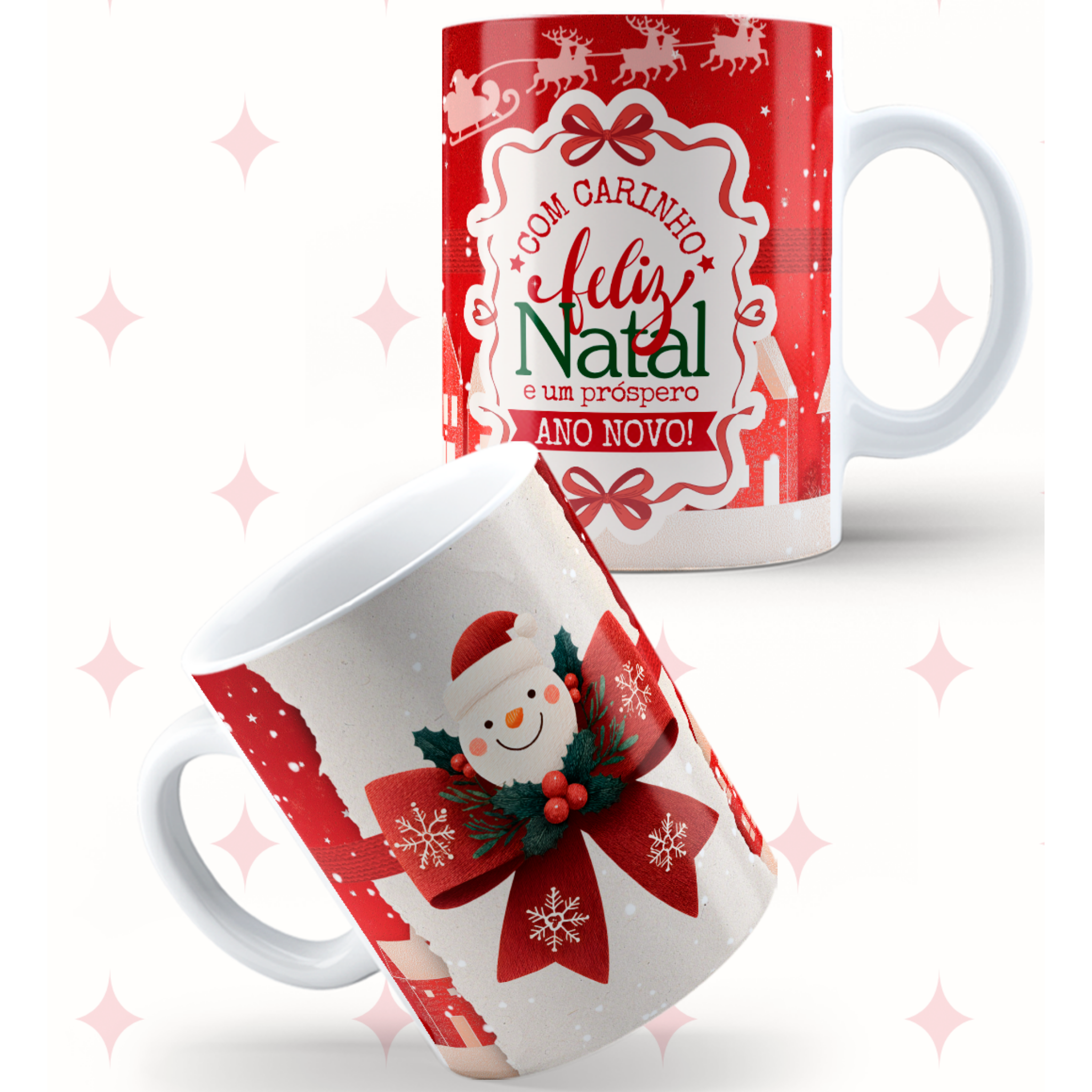 Caneca Feliz Natal e um Próspero Ano Novo | JM Collection - Coleção Natal