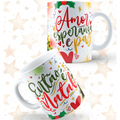 Caneca "Amor, Esperança e Paz" | Coleção Natal
