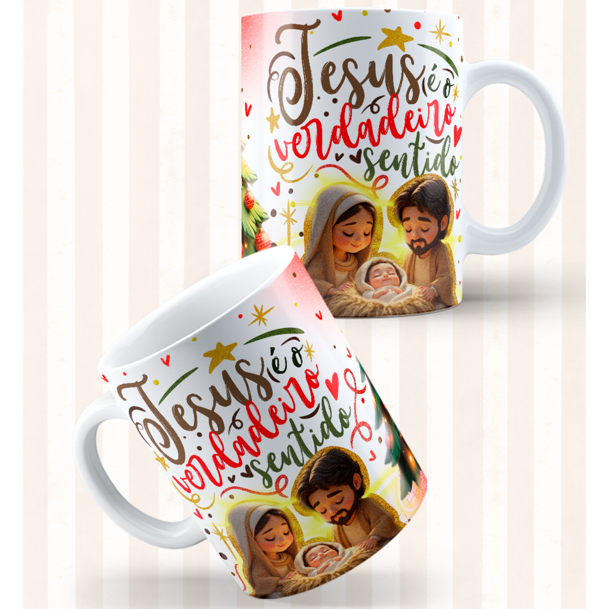 Caneca "Jesus é o Verdadeiro Sentido" | Coleção Natal