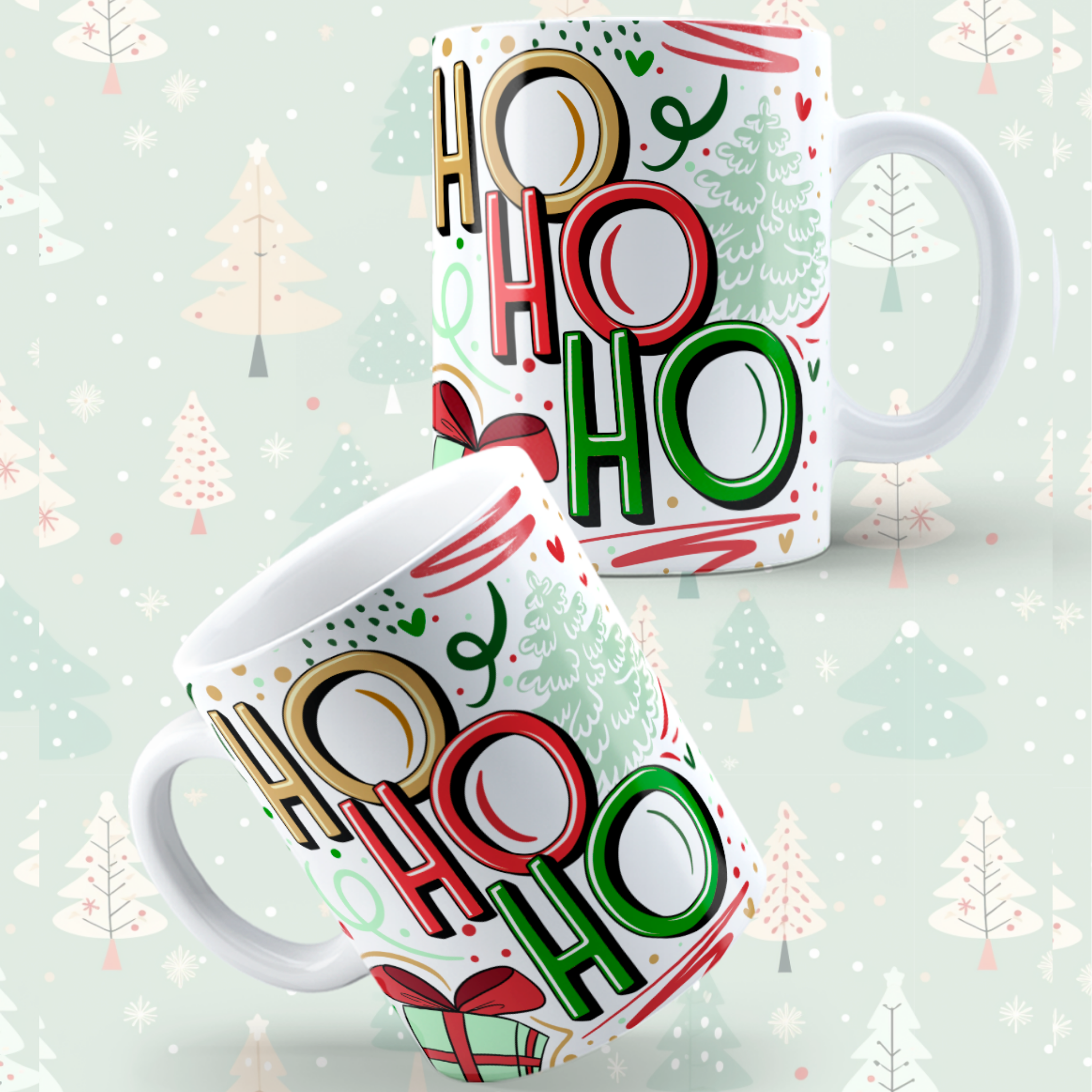Caneca "HO HO HO" | Coleção Natal