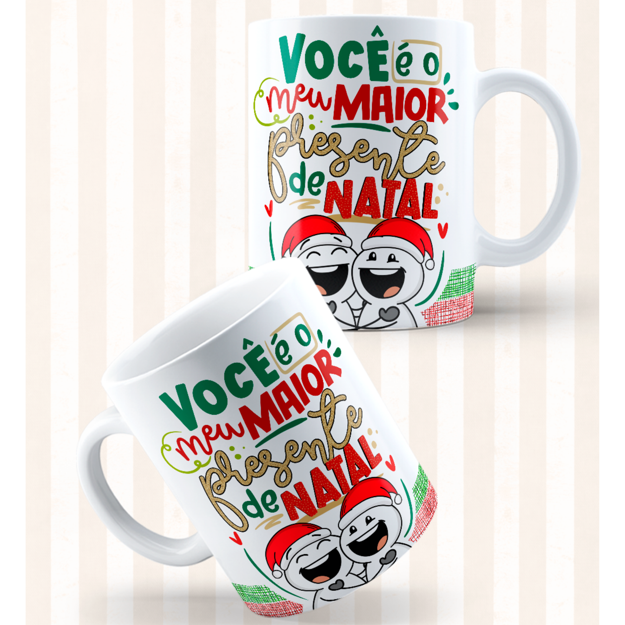 Caneca "Você é o meu maior presente de Natal" | Coleção Natal - Jm Collection