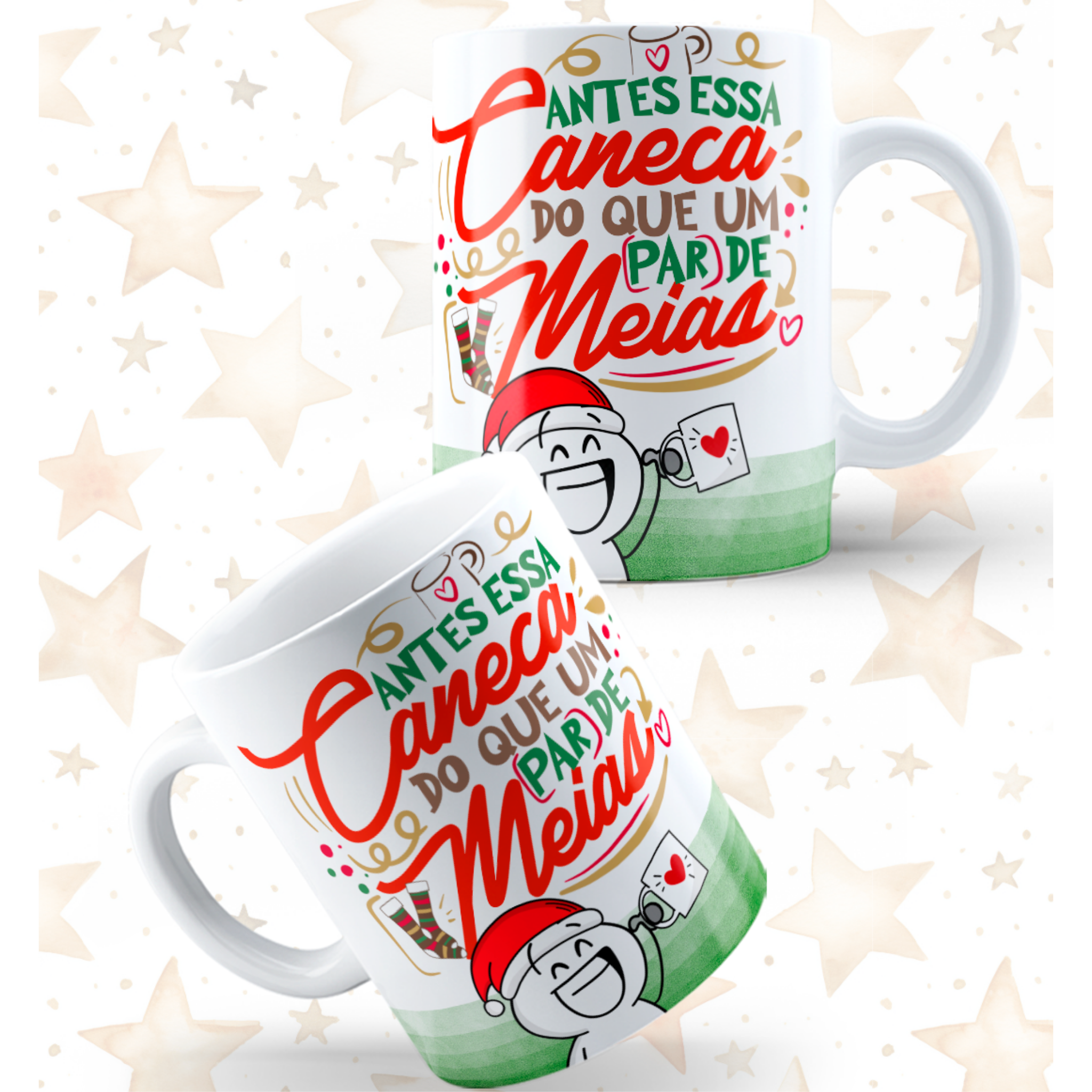 Caneca "Antes essa caneca do que um par de meias"