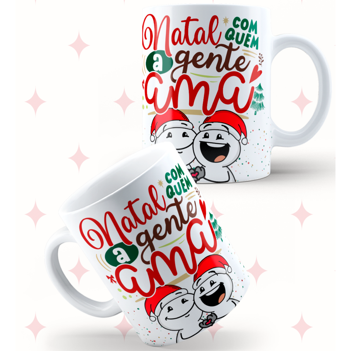 Caneca "Natal com quem a gente ama" | Coleção Natal
