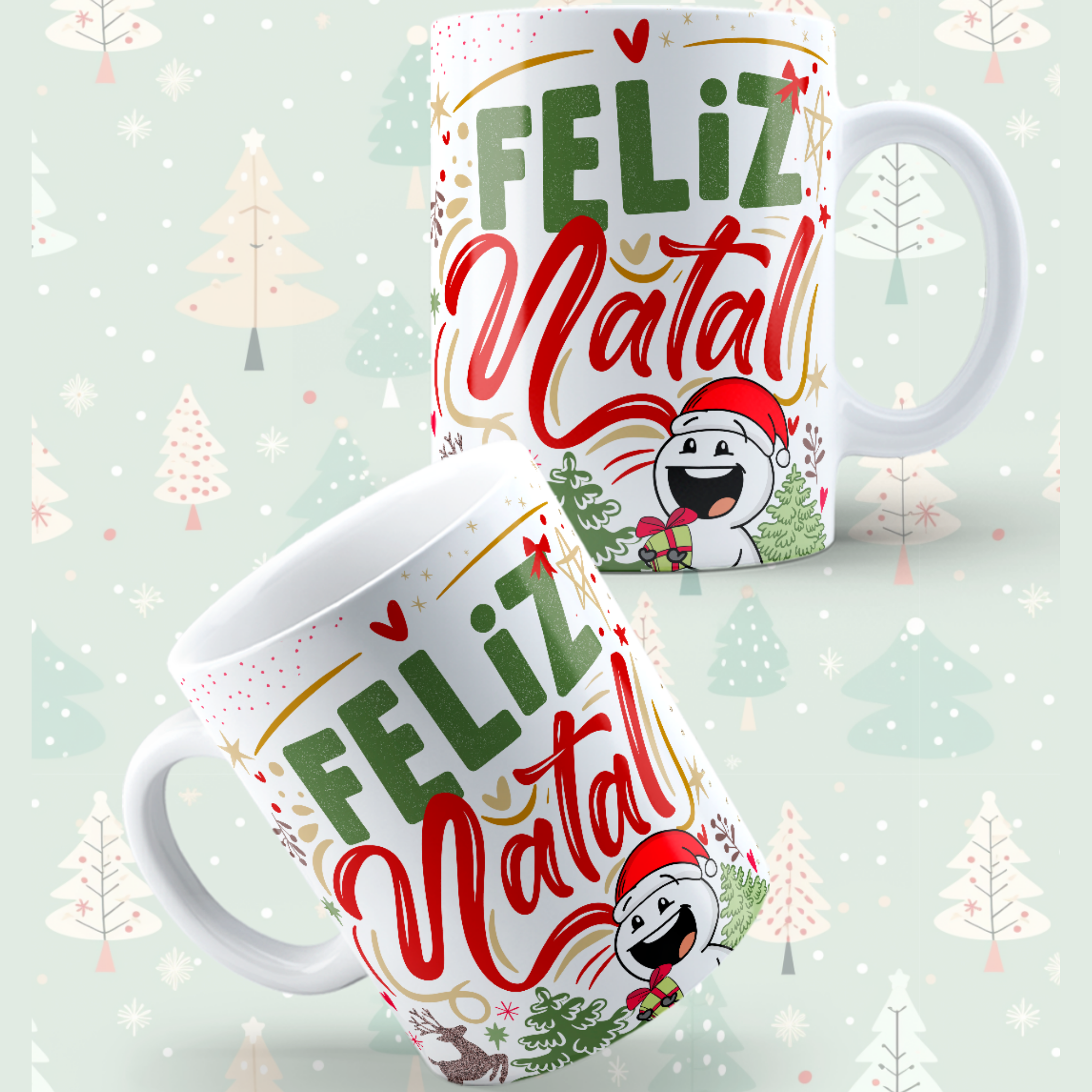 Caneca "Feliz Natal" - Coleção Christmas