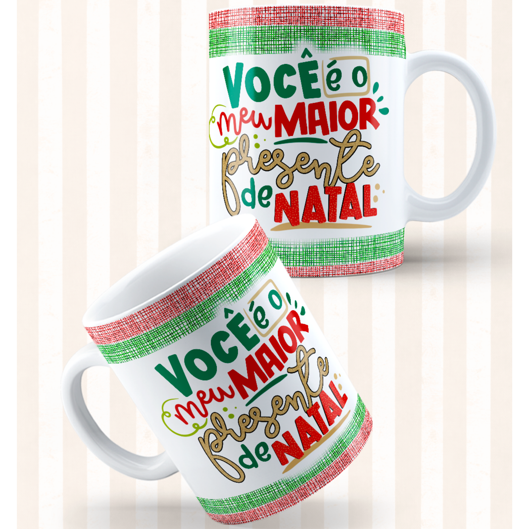 Caneca "Você é o meu maior presente de Natal" - Coleção Natal