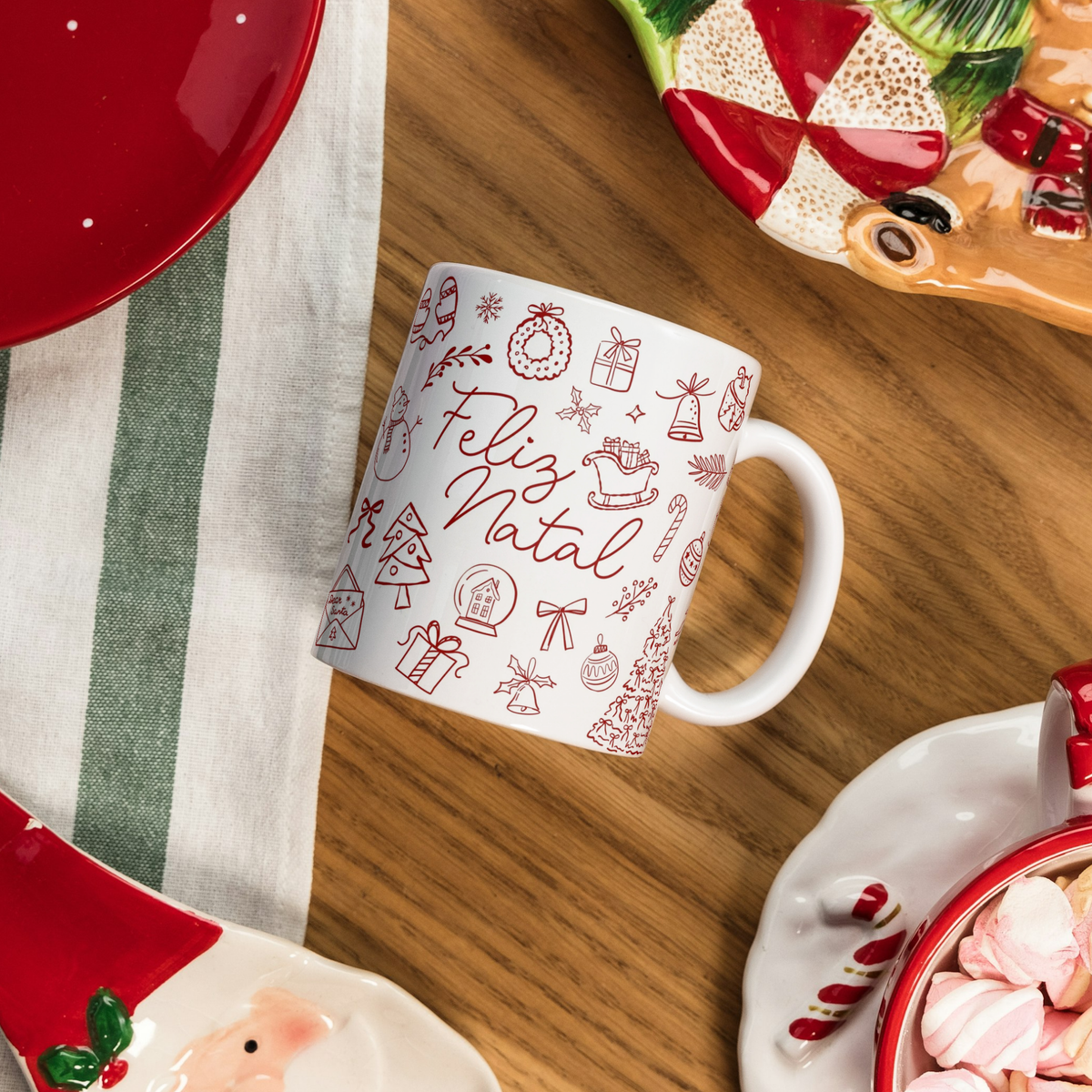 Caneca "Feliz Natal" - Coleção Christmas