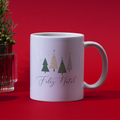 Caneca "Feliz Natal" árvores - Coleção Christmas Natal