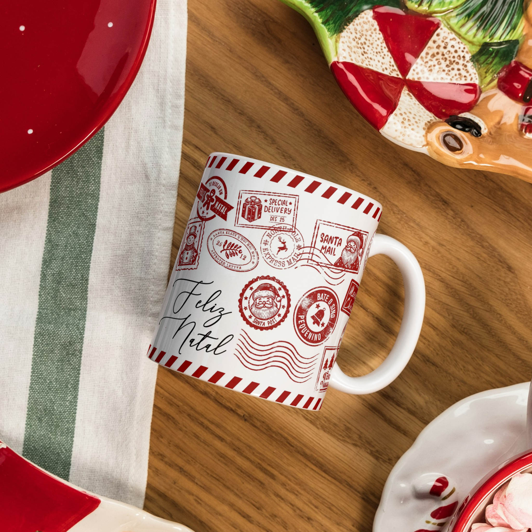 Caneca Natal "Feliz Natal" - Coleção Christmas