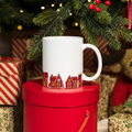 Caneca Natal "Feliz Natal" Casas - Coleção Christmas